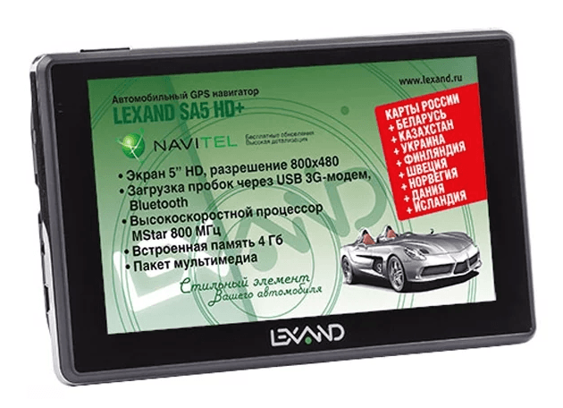 Navigateur de voiture LEXAND SA5 HD +