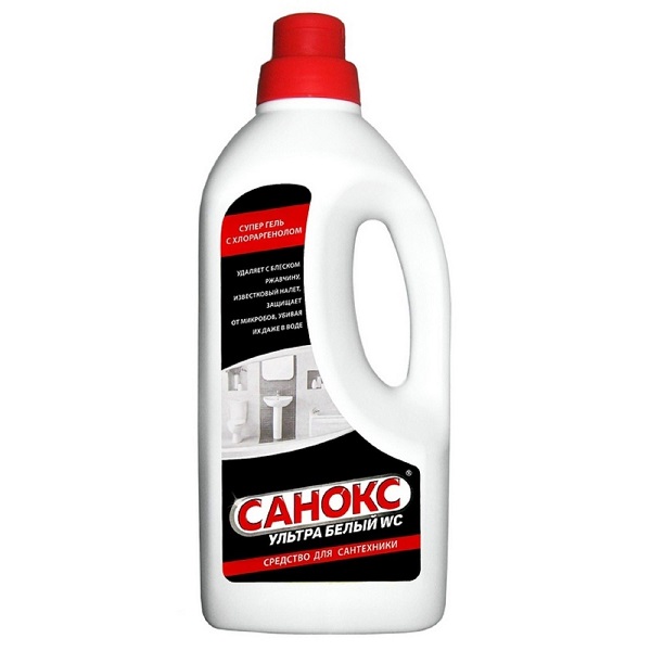 Nettoyant pour cuvette de toilette contre la rouille et le calcaire SANOX - Sanitaire ultra blanc