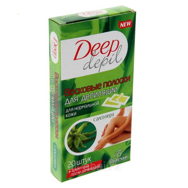 Bande de cire pour le visage Floresan à l'aloe vera