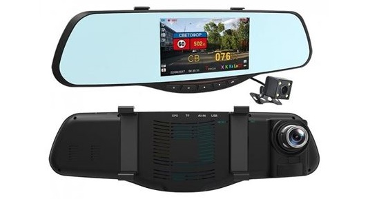 Enregistreurs vidéo avec détecteur radar dans le rétroviseur Intego VX-685MR